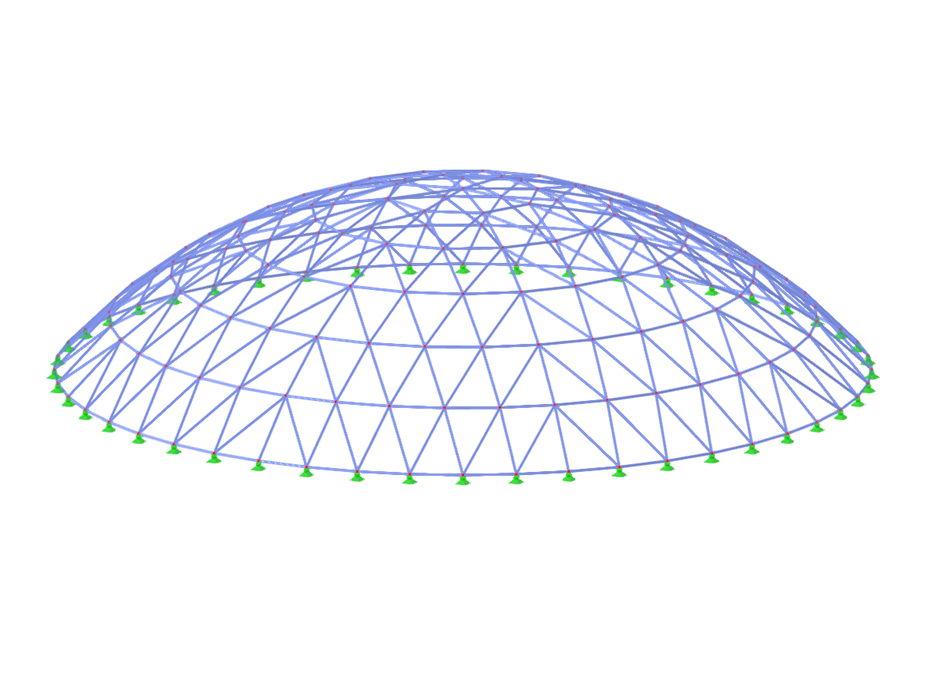 ID modello 3646 | TSC008 | Sistema di travi reticolari per piani sferici
