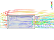 Modello di autorimessa con superficie parzialmente permeabile al vento
