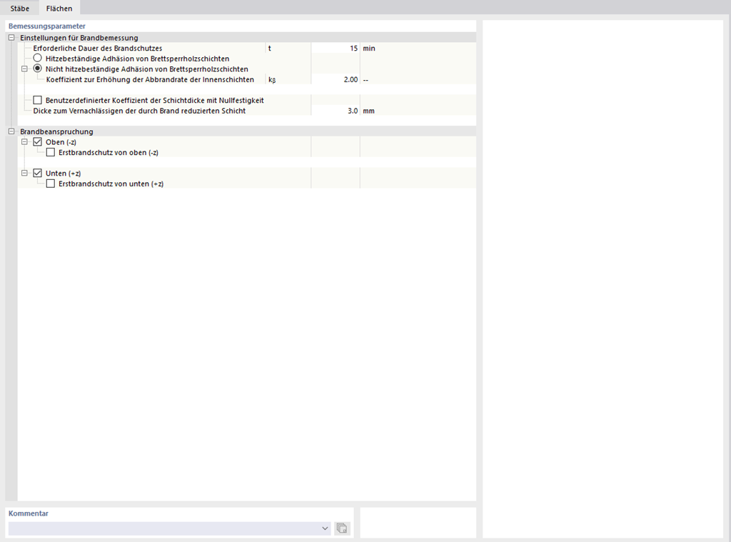 Progettazione di resistenza al fuoco di strutture in legno utilizzando configurazioni assegnate per situazioni di carico eccezionali