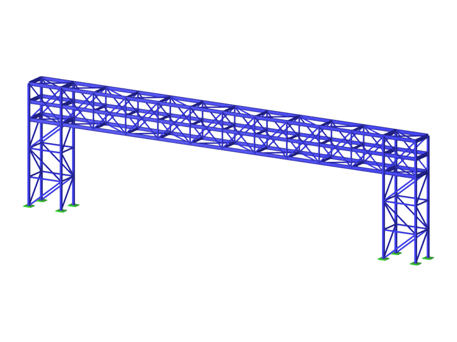 Modello 003912 | Struttura a ponte per tubazioni di oleodotto