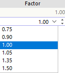 Selezione del coefficiente di carico