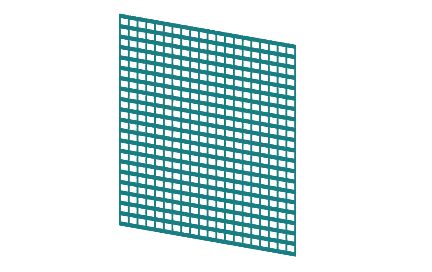 Mesh computazionale con porosità del 40%.