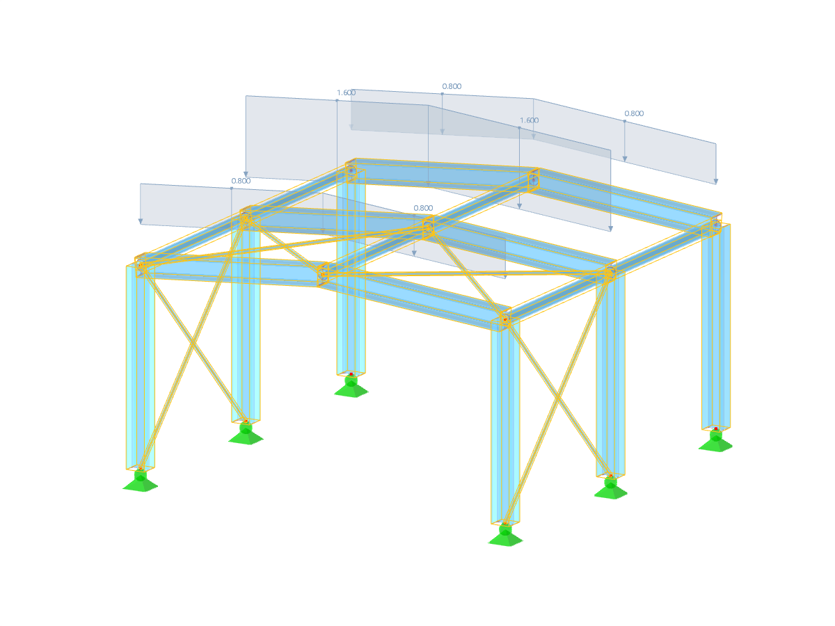 Modello 004002 | Capannone in acciaio