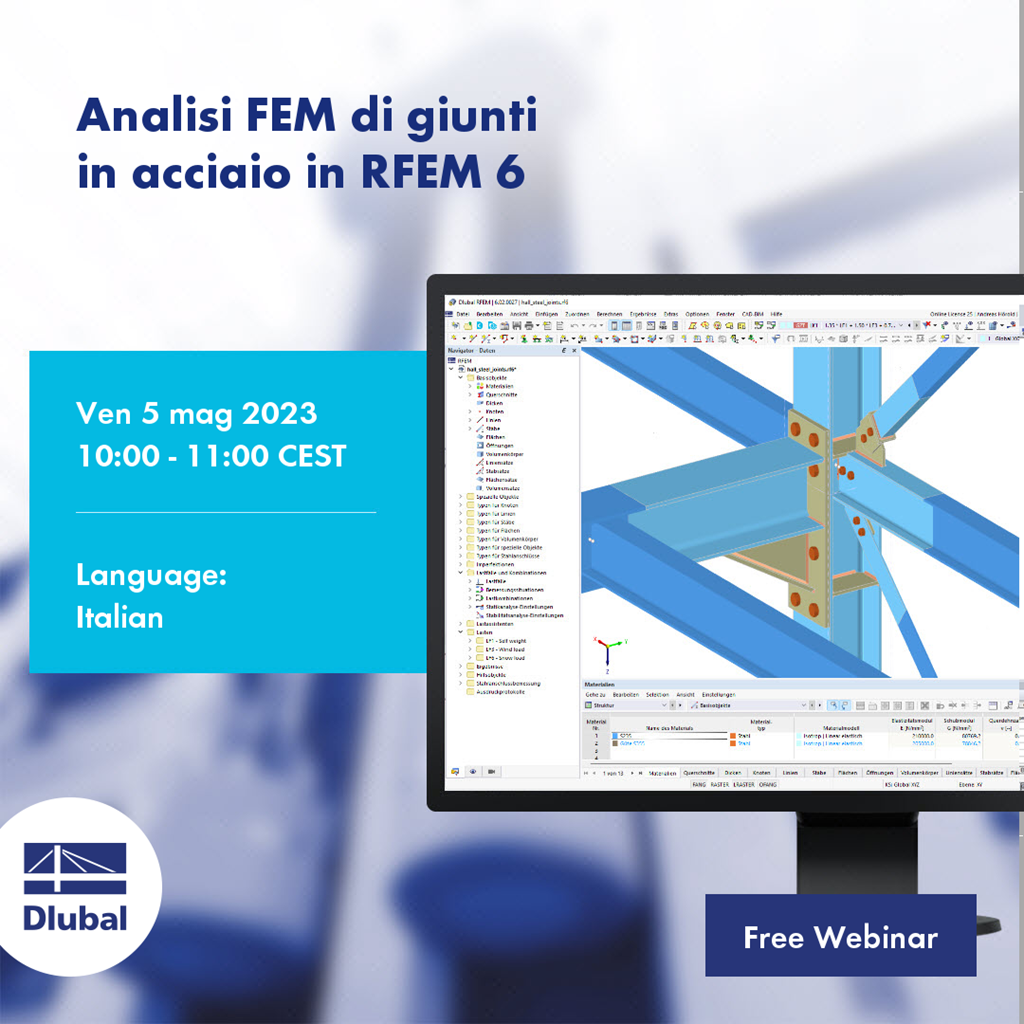 Analisi FEM di giunti \n in acciaio in RFEM 6
