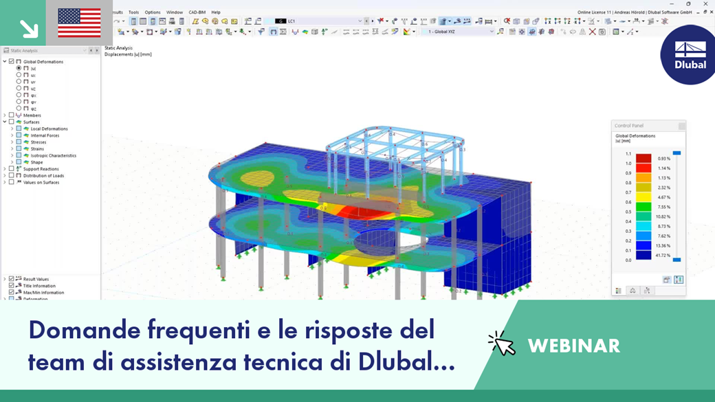WEBINAR | Risposte alle domande più frequenti poste al team di assistenza tecnica di Dlubal Software | Marzo 2023