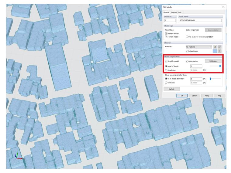 Livello di dettaglio mesh 4 e densità di mesh del 15%