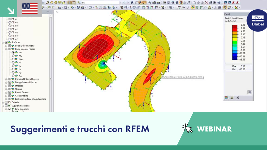 Webinar che mostra pratiche di verifica efficienti utilizzando il software RFEM.