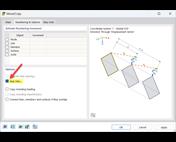 Vista dettagliata dell'attivazione del collegamento del passaggio nel modulo della scala per l'analisi continua