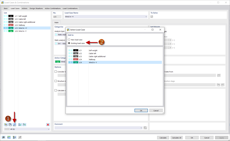 Copia il carico del vento