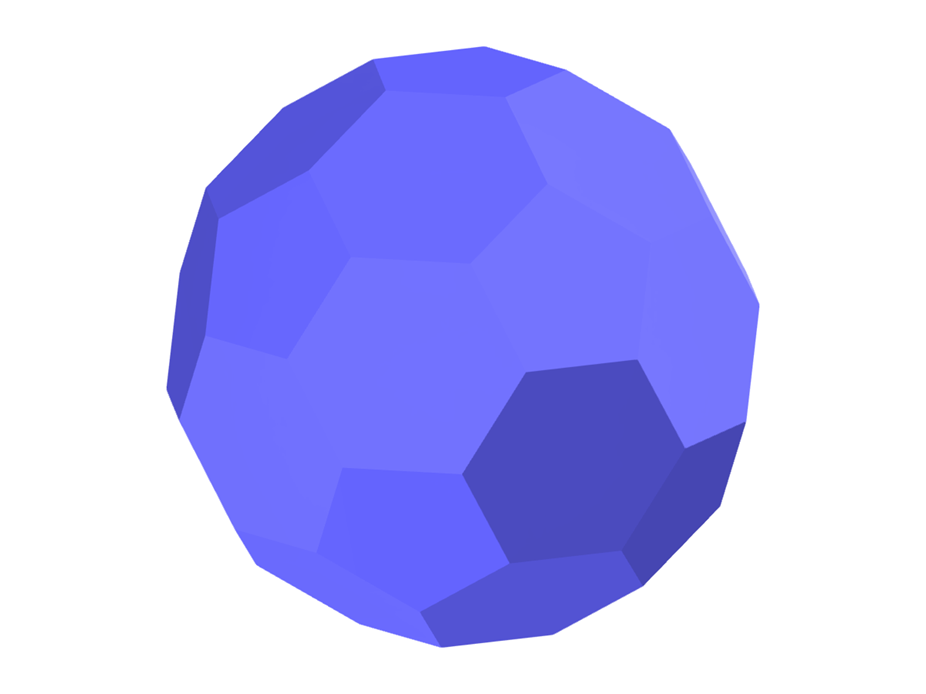 Modello 004105 | Icosaedro troncato