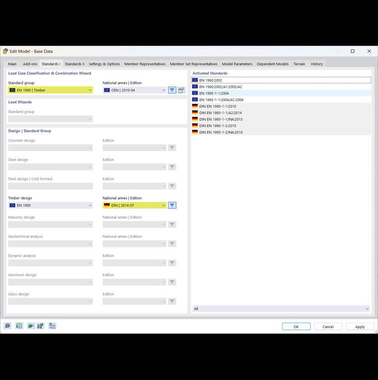 Selezione delle norme