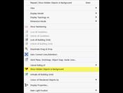 Mostra oggetti nascosti sullo sfondo