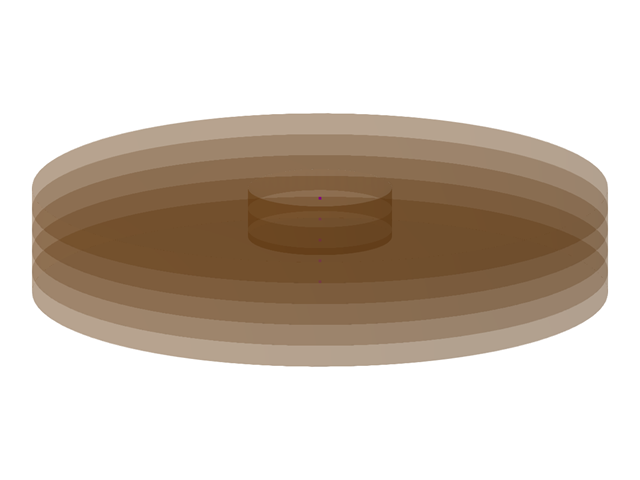 Modello 003976 | FUP006 | Massiccio del terreno circolare con fondazione circolare