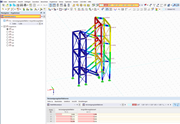 Visualizzazione di una forma modale per determinare il fattore di carico critico minimo senza riferimento specifico al software