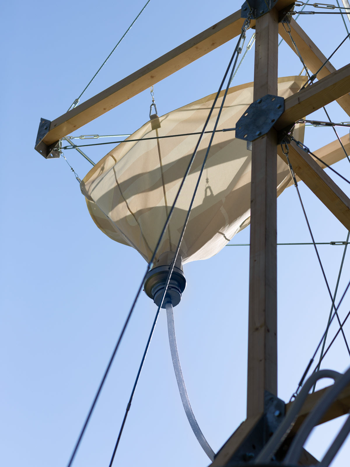 Dettagli del sistema di recupero dell'acqua della Cabane Parasol (© Victoria Tanto)