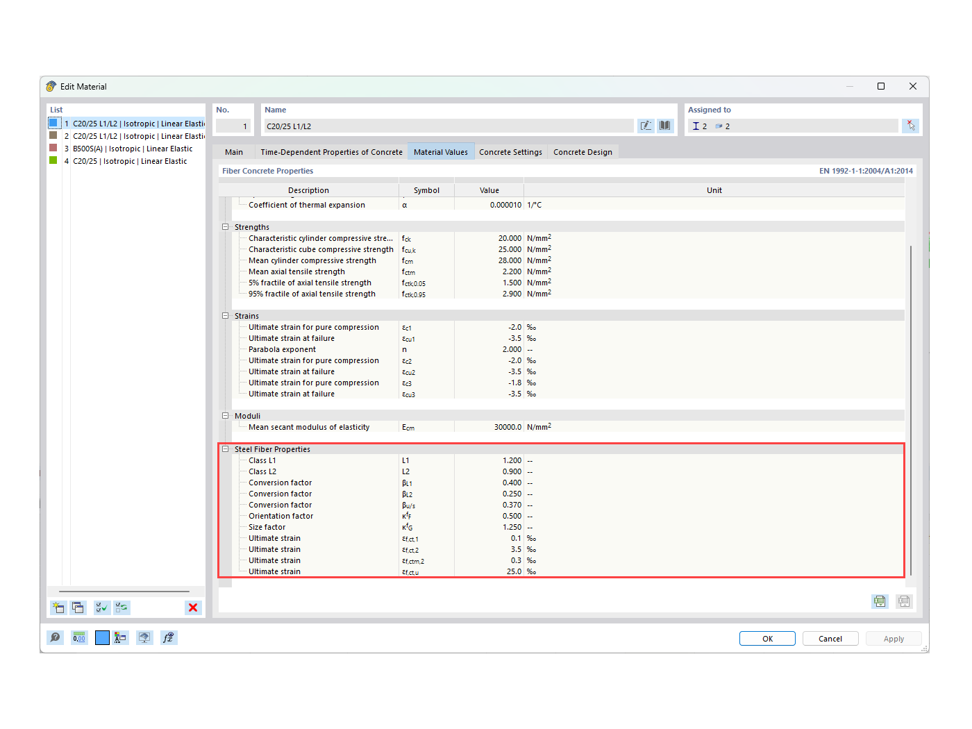 FAQ 005388 | Come posso attivare il progetto con calcestruzzo fibrorinforzato nel progetto aggiuntivo per calcestruzzo in RFEM 6?