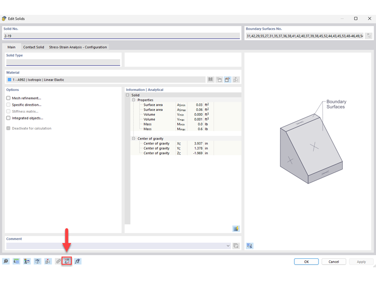 Processo tecnico durante l'eliminazione di un solido generato in un'applicazione software