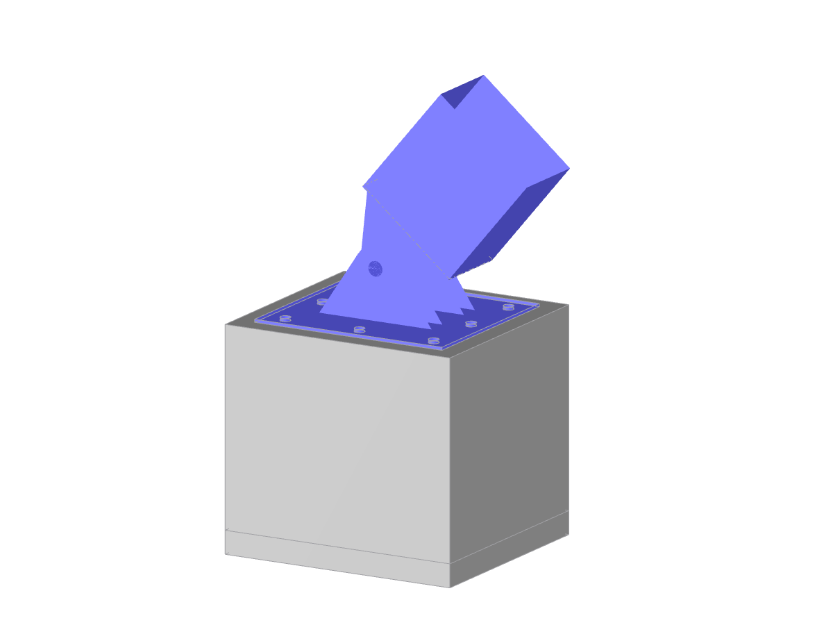 Modello 004272 | Supporto articolato per colonna in metallo