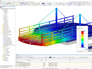 Deformazioni del ponte girevole di Airedale in RFEM
