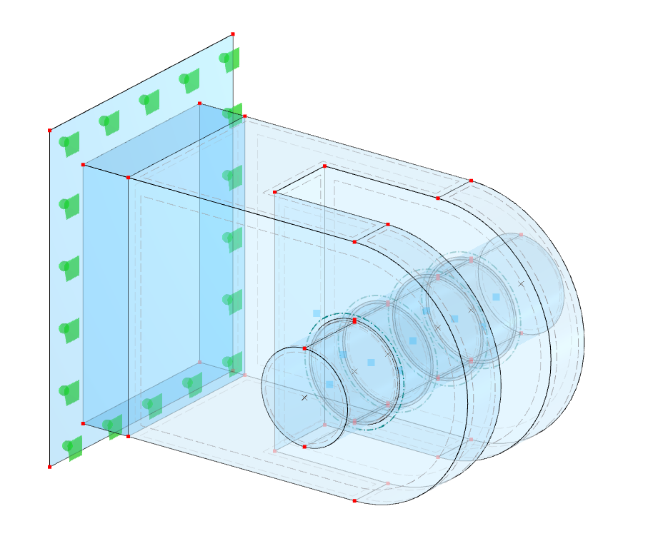 Superfici di collegamento per saldature di linee