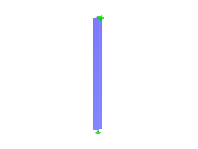 Modello 004581 | Colonna di acciaio | Instabilità di Eulero