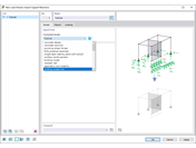 Finestra di dialogo "Creazione guidata di un nuovo carico | Importa reazioni vincolari"