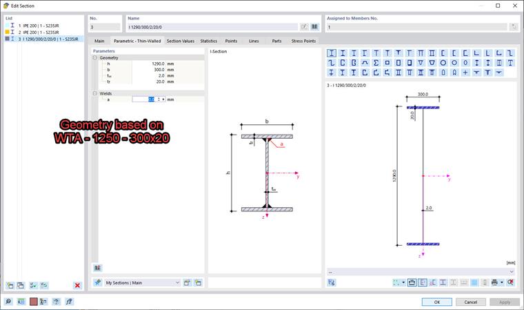 FAQ 005417 | Come modello una trave con anima ondulata in RFEM 6?