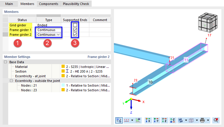 Ridenominazione dei tipi di aste e regolazione delle impostazioni