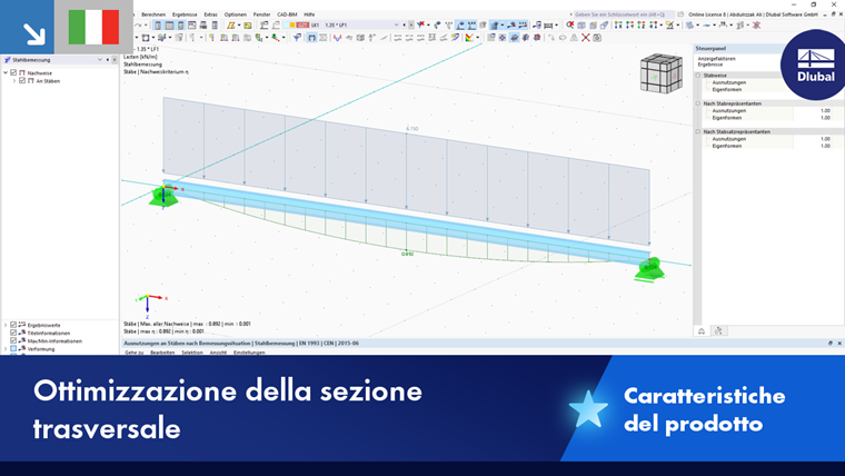 Caratteristiche del prodotto | Ottimizzazione delle sezioni trasversali parametriche
