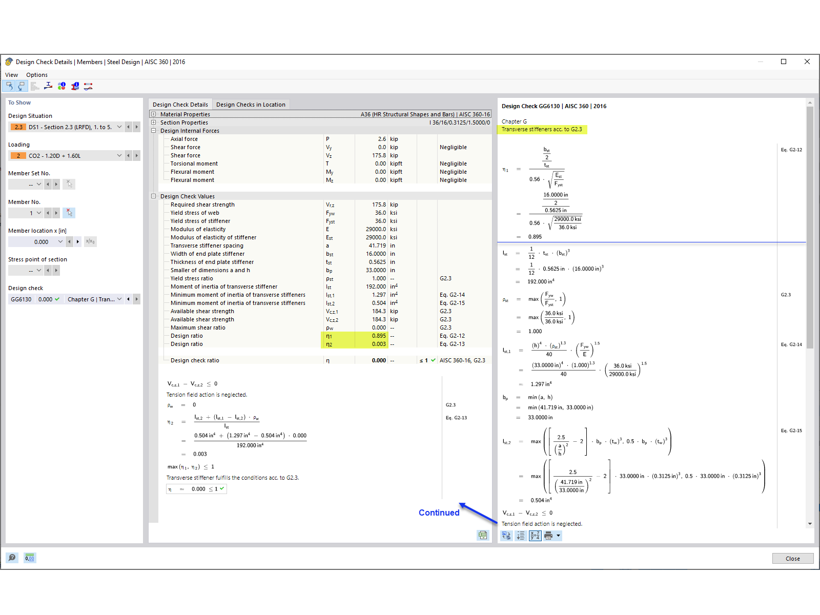 KB 001861 | Verifica di travi piane secondo AISC 360-16