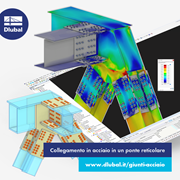 Collegamento in acciaio in un ponte reticolare