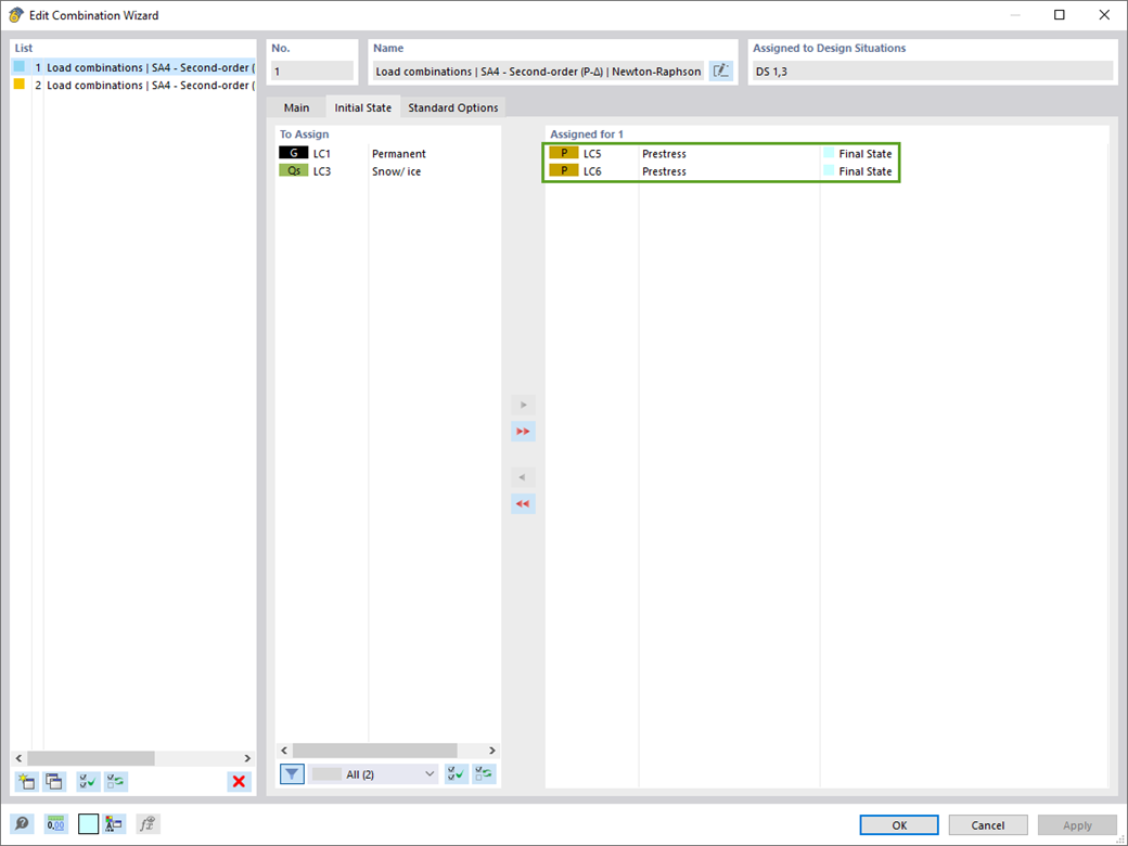 Caratteristica 002694 | Generazione di combinazioni con più di uno stato iniziale