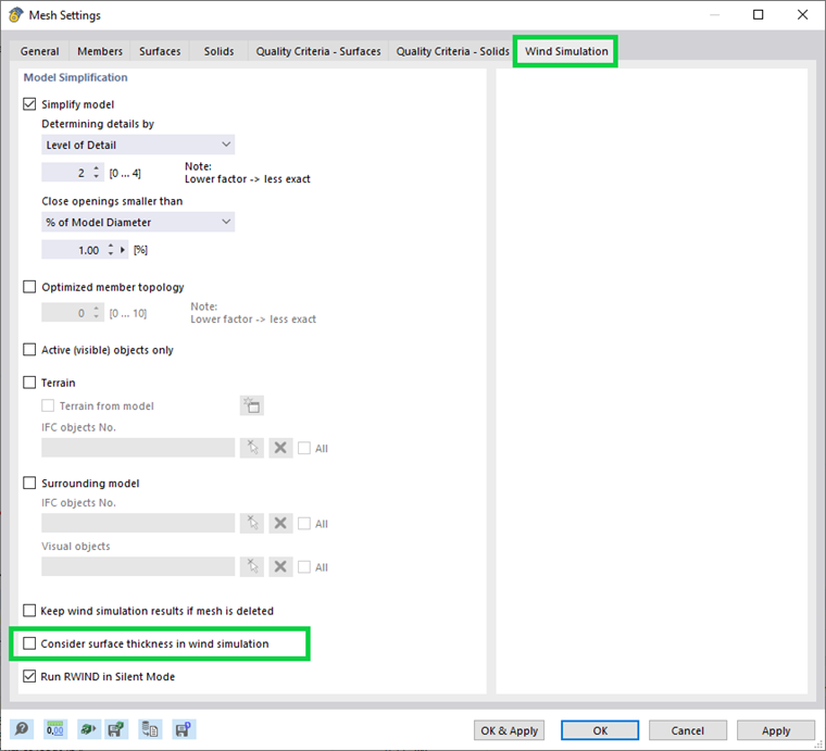 KB 001870 | Analisi statica con carichi del vento, da pressioni misurate sperimentalmente, utilizzando RWIND 2 e RFEM 6