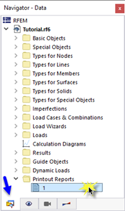 Apertura relazione di calcolo