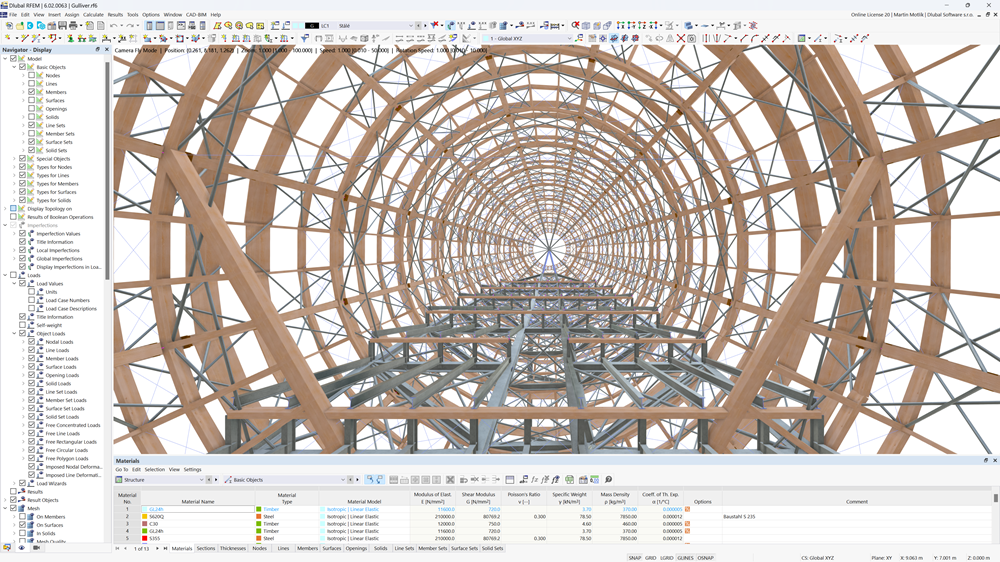 RSTAB | Banner C | Verifica delle strutture di legno