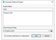 Collegamento cartella come progetto