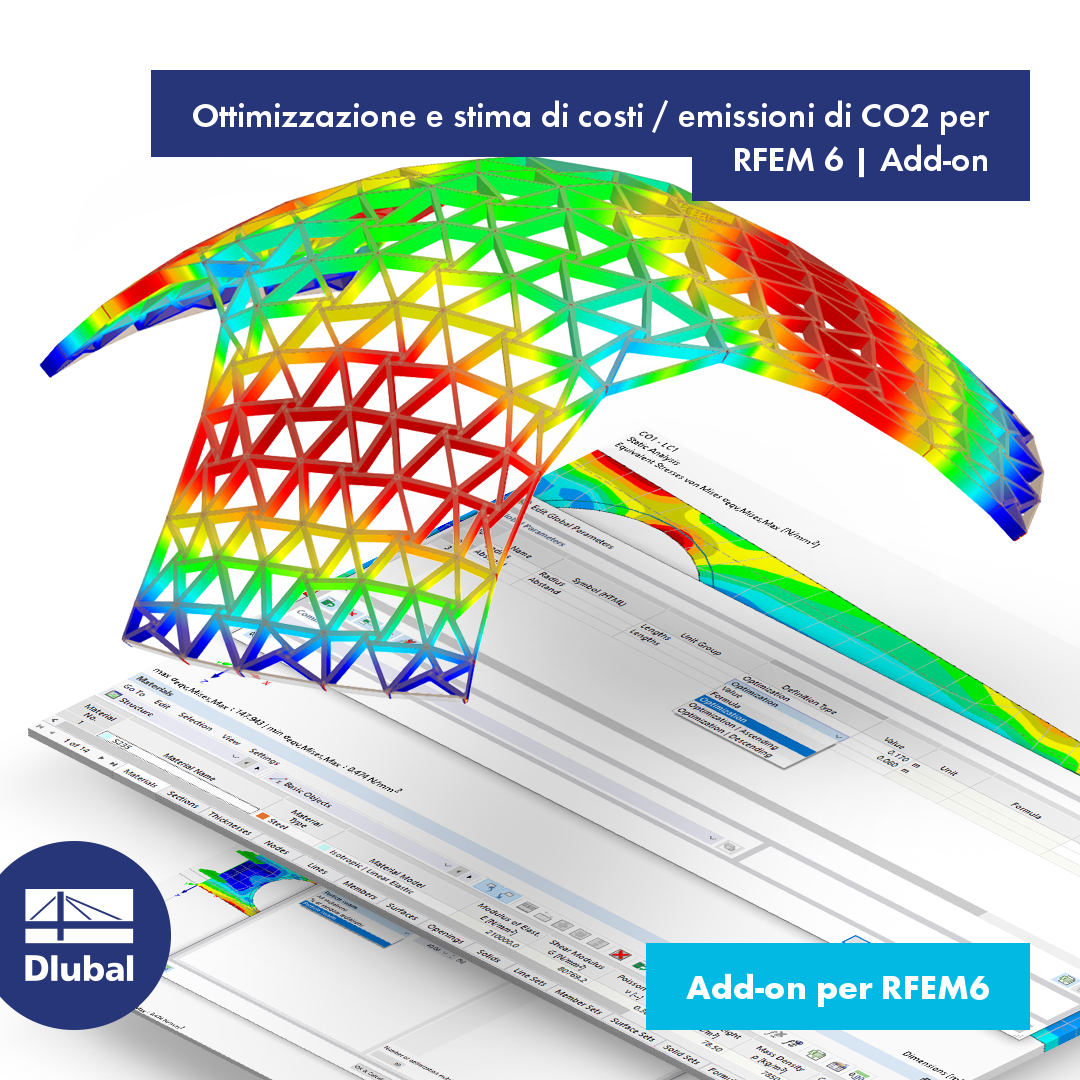 Ottimizzazione e stima di costi / emissioni di CO2 per RFEM 6 | Add-on