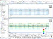 Vista longitudinale di scaffalature in RFEM