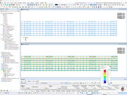 Vista longitudinale di scaffalature in RFEM