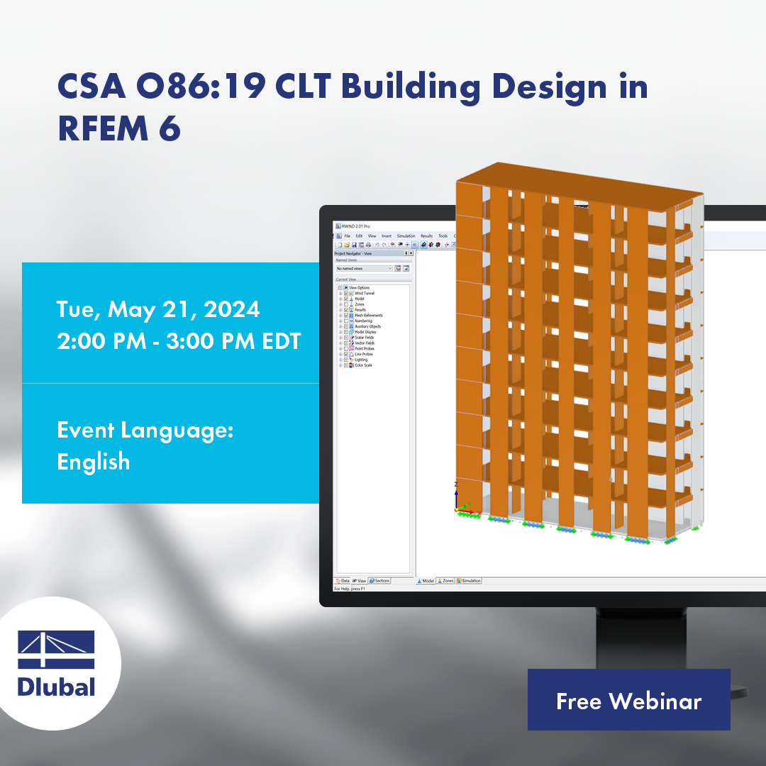 CSA O86:19 Verifica di edifici XLAM in RFEM 6