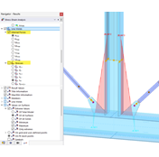 Visualizzazione delle tensioni nelle saldature lineari