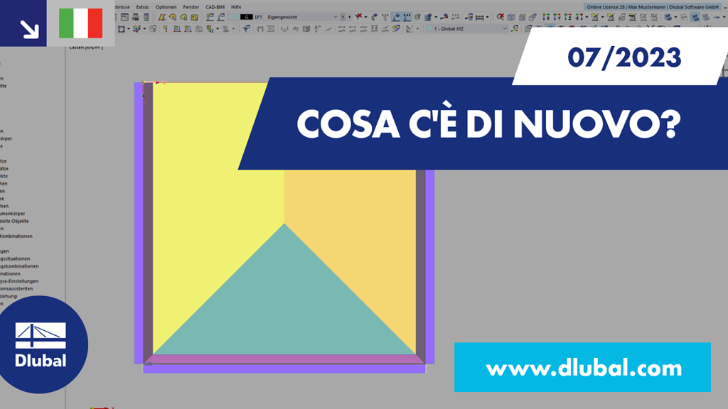 Novità in RFEM 6 e RSTAB 9 a luglio 2023