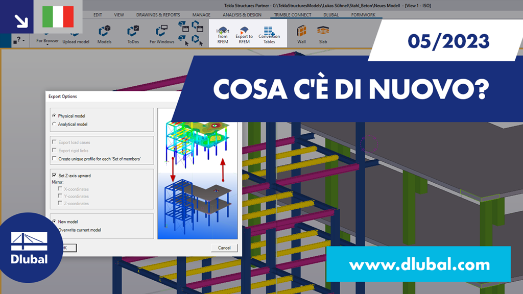 Novità in RFEM 6 e RSTAB 9, maggio 2023. Strumenti di progettazione delle strutture migliorati, analisi più efficienti.