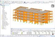 Modello del grattacielo residenziale PB9 in RFEM