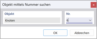 FAQ 005543 | Come posso trovare un nodo con un certo numero in RFEM 6/RSTAB 9?