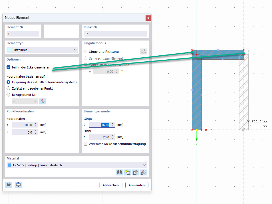 Caratteristica 002849 | Genera parte nell'angolo