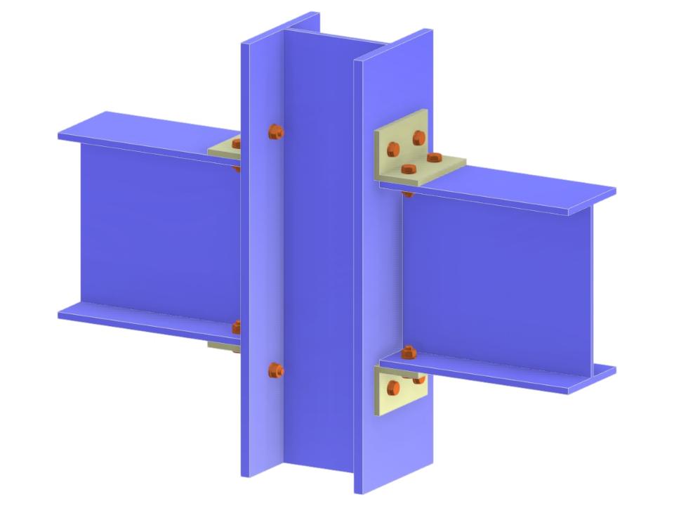 Modello 005129 | Collegamento trave-pilastro tramite flange con squadrette