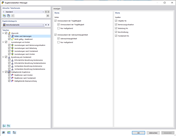 Rappresentazione delle fondazioni in calcestruzzo e gestione delle tabelle dei risultati dell'analisi strutturale.