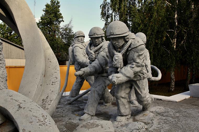 Monumento ai vigili del fuoco di Chernobyl. Nessuno di loro è sopravvissuto.