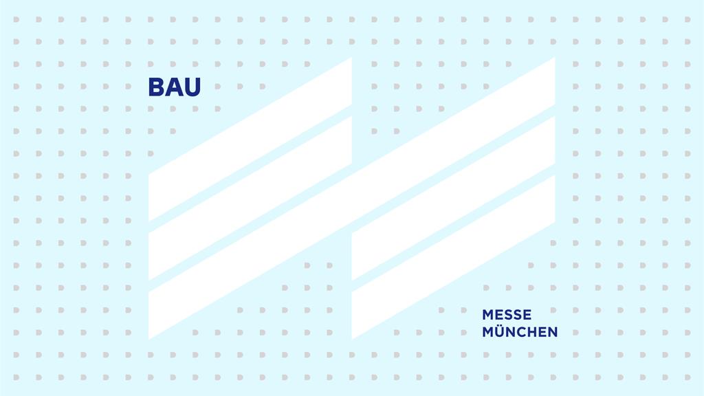 Logo dell'iniziativa BAU 2025 con tipografia definita e accento grafico